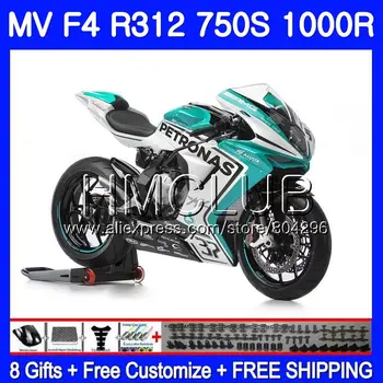 

Kit For MV Cyan white Agusta F4 R312 750S 1000 R 750 1000CC 05 06 129HM.1 1000R 312 1078 1+1 MA MV F4 2005 2006 05 06 Fairing
