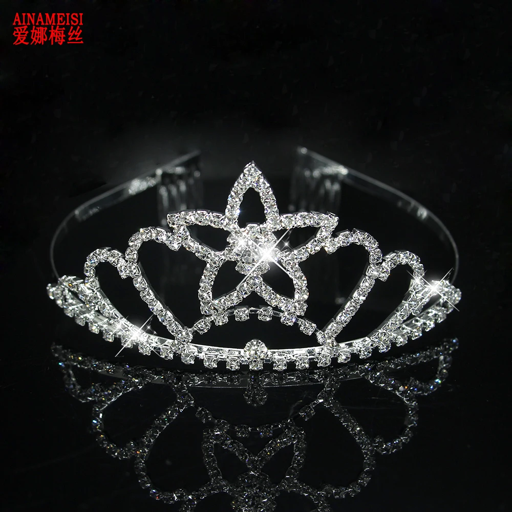

AINAMEISI Bride Tiara Crystal Crown For Women Headdress Prom Princess Wedding Tiaras and Crowns Fashion Hair Jewelry Accessories