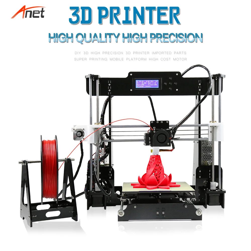 Anet A8 Most Popular Open Source 3d Drucker Offline Online Printing Heating Fast Impressora 3d Support