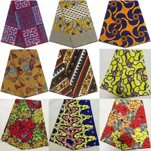 Анкара ткань для Пэчворк африканская настоящая восковая печать Африканская Хлопковая Ткань 6 ярдов хлопок Африка воск печать ткань, батик HH-A7