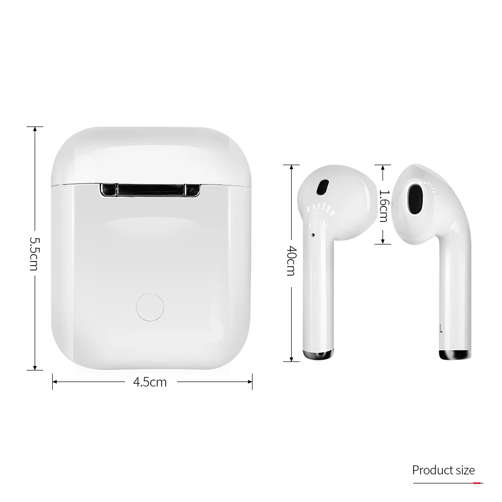

i12 TWS Tap Key PK W1 Chip 1:1 POP UP Bluetooth 5.0 Wireless Earphone Earbuds With QI Wireless Charging Headphone VS i30 i10tws
