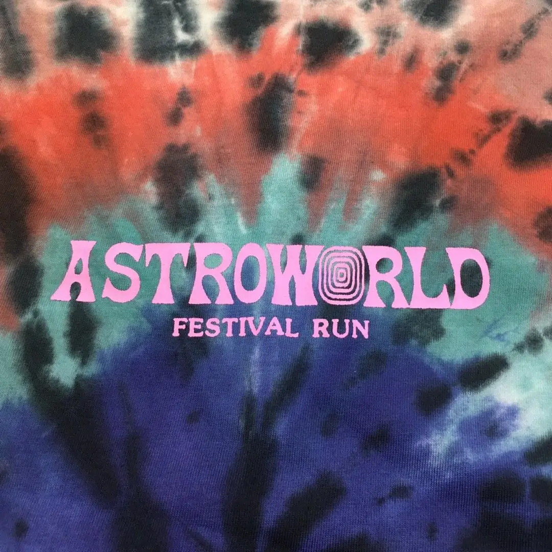 19SS с изображением Трэвиса Скотта Astroworld футболка 1:1 высокого качества с смайликом футболка цветная футболка уличного рынка хип хоп ASTROWORLD Футболка Топ