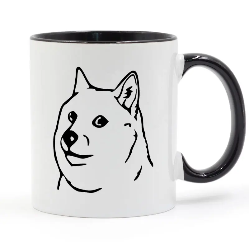 

Doge Mug Coffee Milk Ceramic Cup Creative DIY Gifts Home Decor Mugs 11oz T860