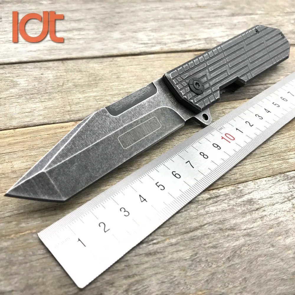 LDT CM75 складной нож 7Cr18Mov лезвие стали Stonewash Ручка Кемпинг Охота Открытый Ножи карманный тактический военный нож Инструменты