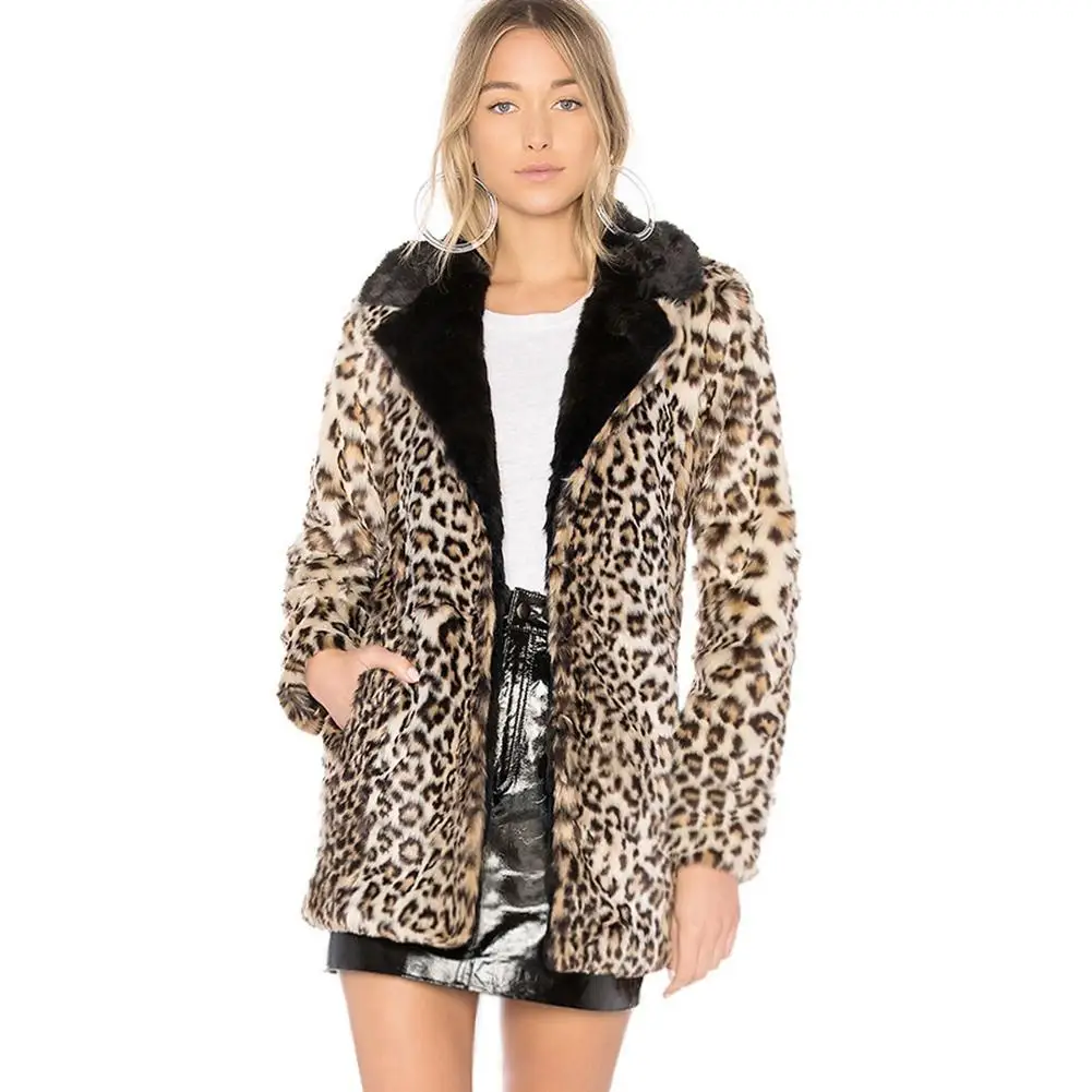 Faux Fur Leopard Print Belt