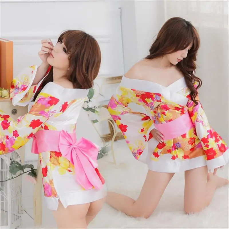 Japanese Cosplay Kimono Pajamas Women/'s Girl Lingerie Set Dress