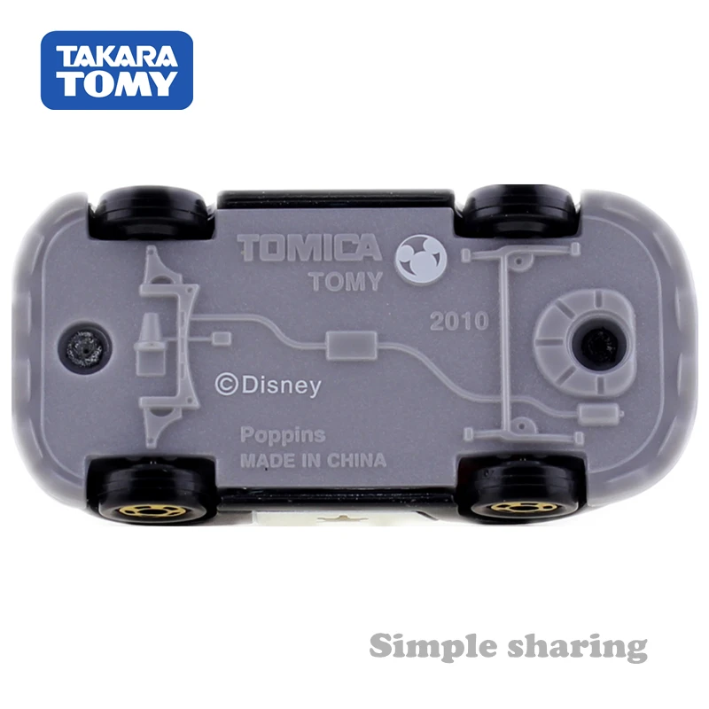 Takara Tomy TOMICA DISNEY DM12 Микки Маус игрушечная машинка Аниме Фигурка Жук Детские литые