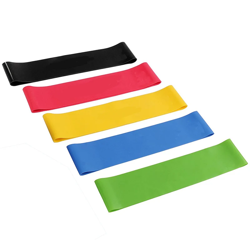 

6PCS/Set Nature Latex Loop Fitness Bands Sports BodyBuilding Pilates Physical Therapy Resistance Band Athletic Yoga Expander