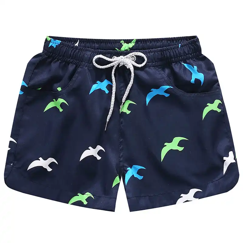 womens printed swim shorts