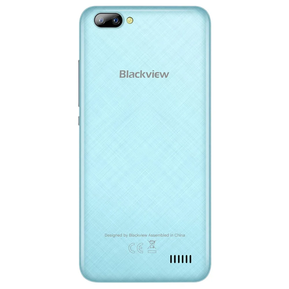 Blackview A7 MT6580A четырехъядерный мобильный телефон 5,0 дюймов двойная задняя камера Android 7,0 смартфон 2800 мАч 1 Гб ram 8 Гб rom мобильный телефон