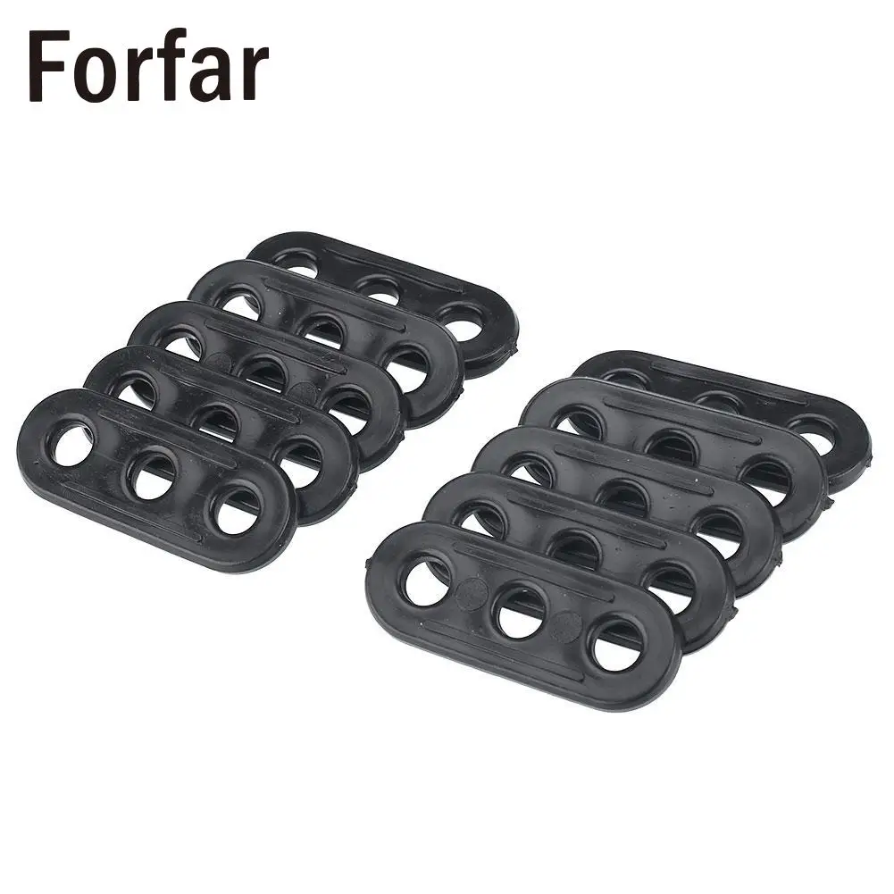 Тент для кемпинга Forfar 10 шт. натяжители канатов 3 отверстия изогнутые бегуны