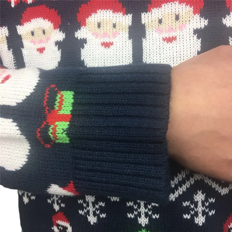 Забавный вязаный некрасивый Рождественский свитер для мужчин милый Рождественский свитер для вечеринки мужской некрасивый Рождественский свитер s плюс размер