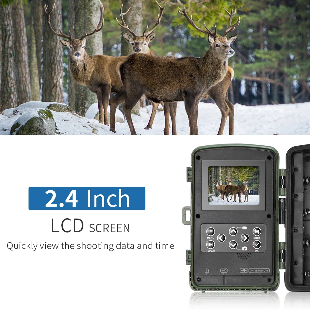 12MP 1080P Trail камера наружная водонепроницаемая охотничья камера для наблюдения в дикой природе камера видео рекордер Trail камера для