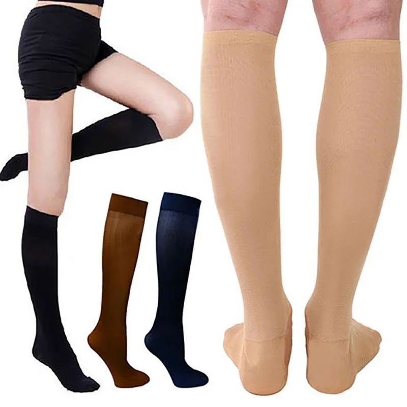 Женские уличные Анти-усталость Гольфы компрессионные поддерживающие спортивные носки