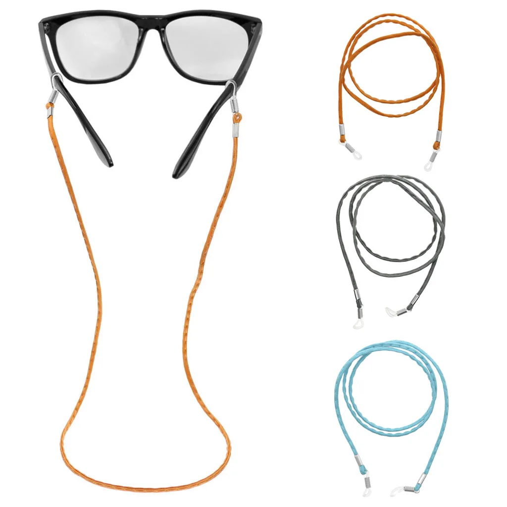 3 шт. 66 см Регулируемые очки с цепочкой для очков кожзаменитель, часы фиксатор шнурок для подвески ловушка для женщин мужчин