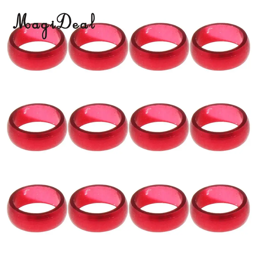 MagiDeal 12 Pieces Dart Sharft Protect Flights O Rings Spare Gripper Ring Red