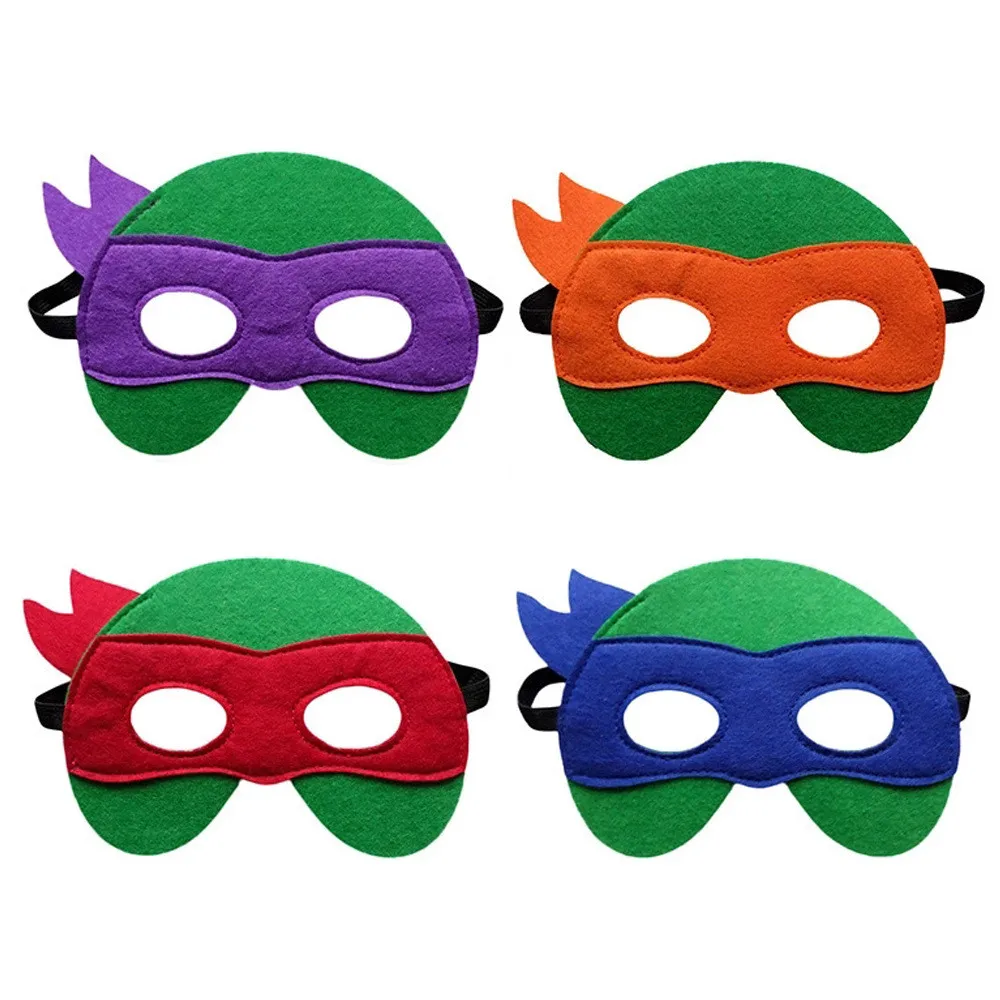 

Children's Cartoon Series Teenage Mutant Ninja Turtles Masquerade Mask TMNT Mask Ninja Turtles Mask Felt Mask For Kids Xmas Toy