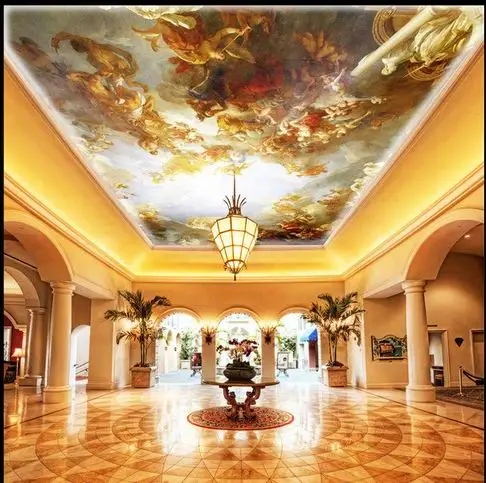 3D murales de pared papel tapiz de techo papier peint papel de parede