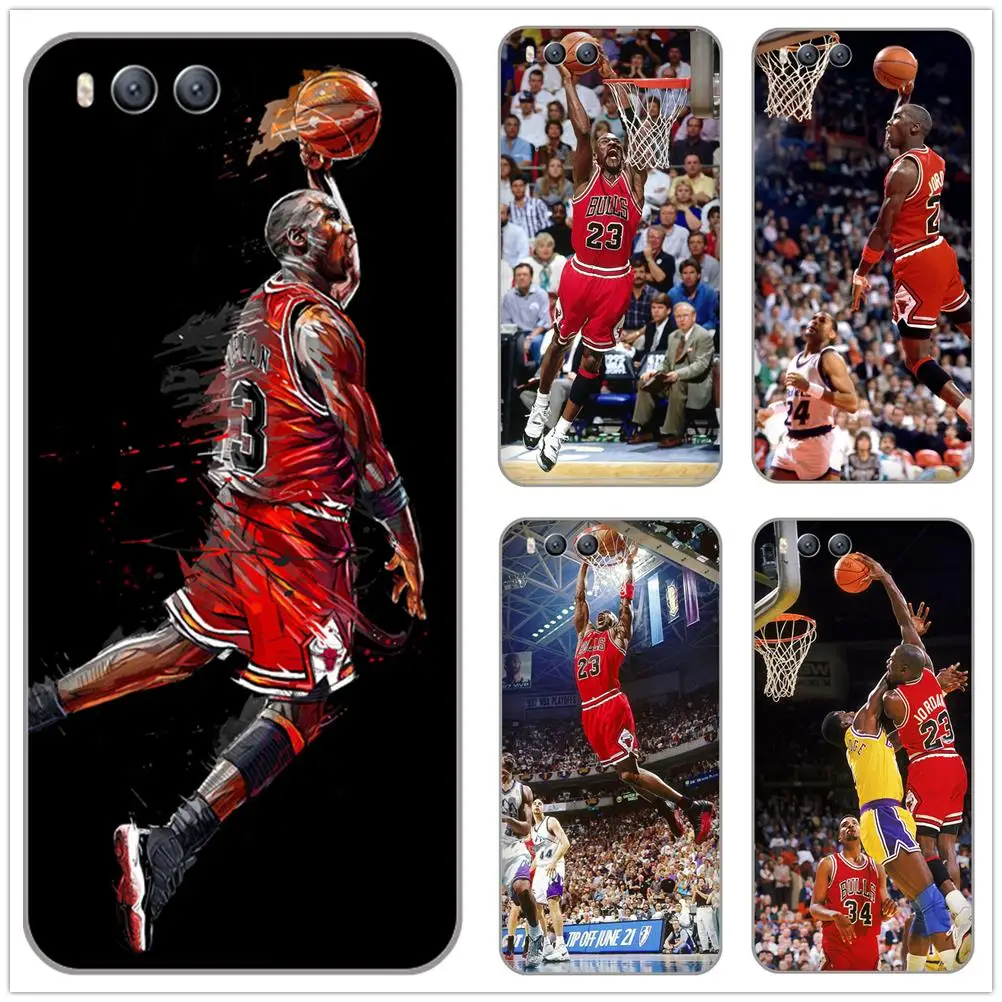 

Michael Jordan Dunk NBA Basketball printed Soft TPU Silicone Case Cover for xiaomi 3 note3 4 4c 5s 5 6 redmi 4a 6a note note2 5a