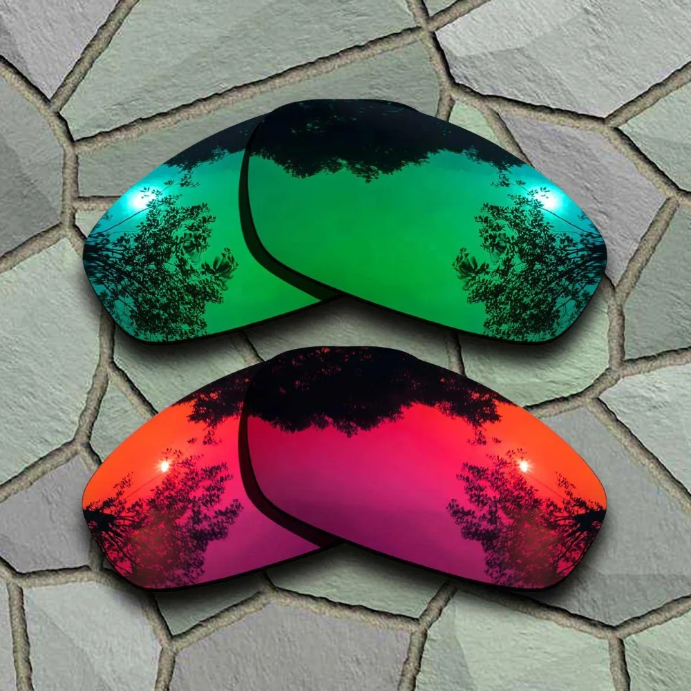 

Jade Green&Violet Red Sunglasses Polarized Replacement Lenses for Blender