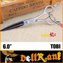 Тайвань Топ бренд "TOBI" 6 дюймов Профессиональные Парикмахерские ножницы высокое качество Парикмахерские ножницы для нарезки профессиональные инструменты для укладки T-3