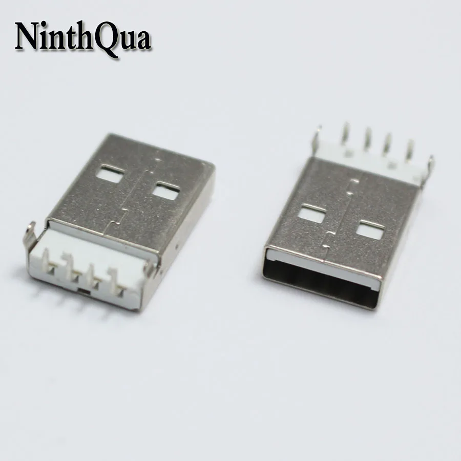 10 шт. Разъемы USB типа A папа 90 градусов|Соединители| |