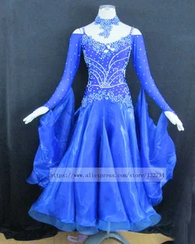 

Ballroom dance competition dresses ballroom yundance flamenco dresses free shipping beyonce costume waltz DANCE DRESS B-0036
