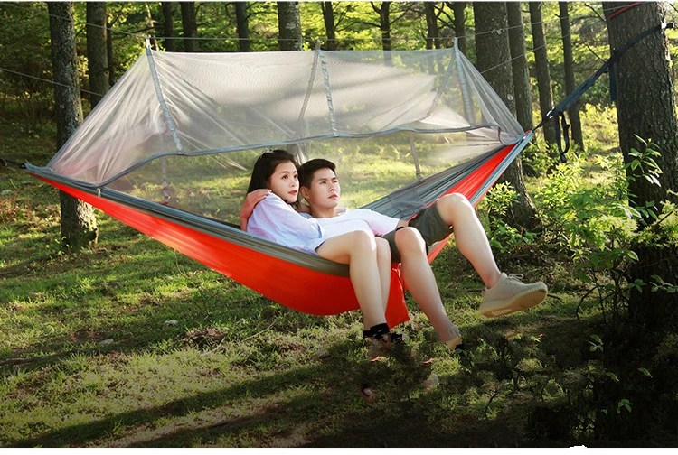 Vilead 260*140 cm acampamento rede com mosquito