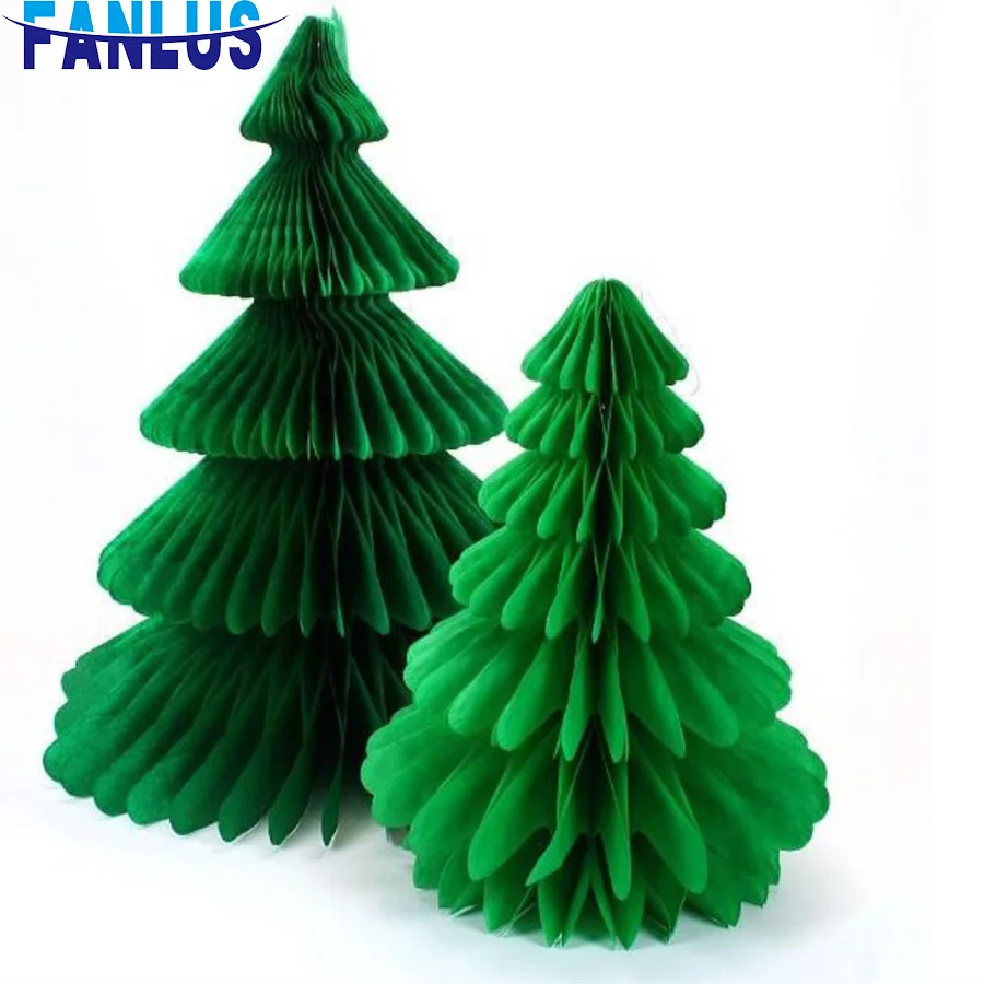

1pcs/lot 7.5cm/20cm/30cm Christmas Tree Honeycomb Party Decoration Christmas Decorations For Home Christmas Tree Decorations