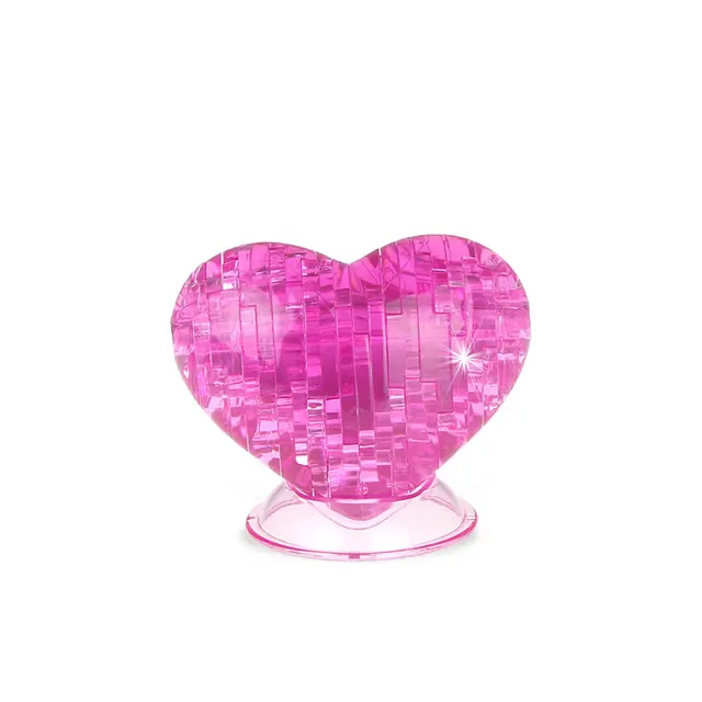 DIY 3D Puzzle Car Double Decker Bus Elephant Crystal Assembly Puzzle DIY Jigsaw Home Decoration Birthday Gift Toys For Kids