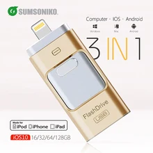For iPhone6 Plus 6 5S iOS Android mobile OTG Micro USB Flash Drive USB Pen drive HD memoria stick Dual purpose 16 GB 32 GB 64 GB