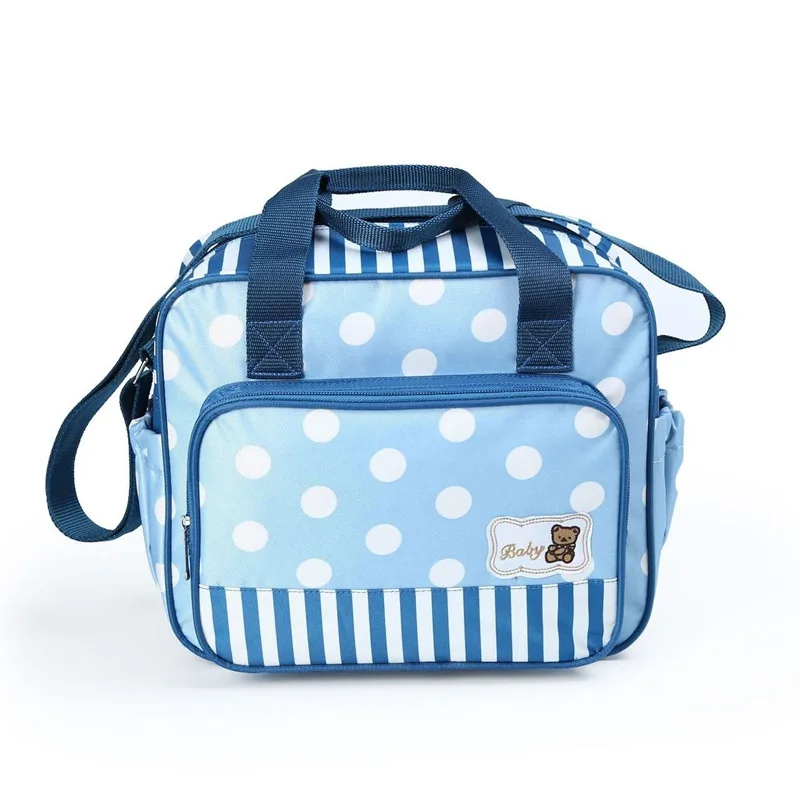 MOTOHOOD Dot Tote Bag Baby Changing Diaper Bags Fashion Designer Mother Bag Baby Stroller Bags Multifunctional High-capacity (1)
