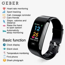 Фитнес трекер R18 умный браслет в реальном времени монитор сердечного ритма до сек зарядки 2 часа использования 1 недели водонепроницаемые часы