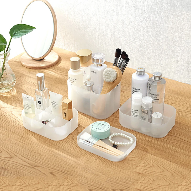 

SUNEE Plastic Makeup Organizer Makeup Storage Box Cosmetic Drawer Organizer Jewerly Container Nail Polish Organizer