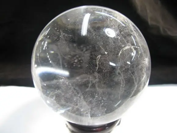 8.5 см Природный Ясный кварц хрустальный шар Сфера+ подставка