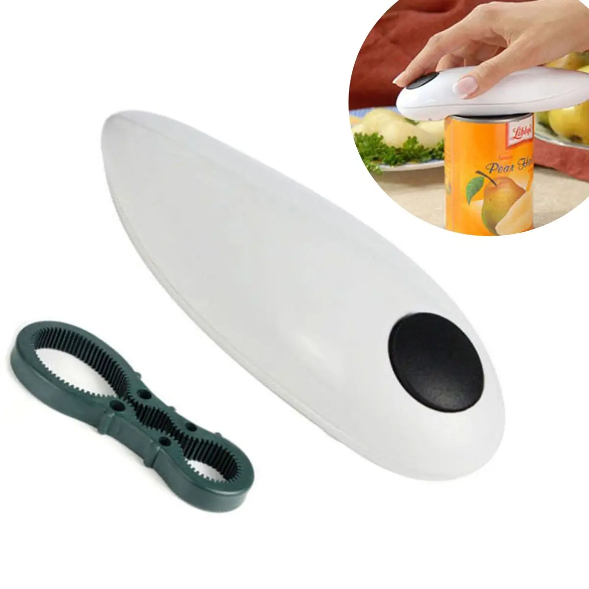 Electric Automatic One Touch Hand Held Can Jar Tin Opener Tools Kitchen Gadget Jar opener