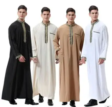 2019 Новое поступление модный стиль мусульманские мужчины jubba thobe S-3XL