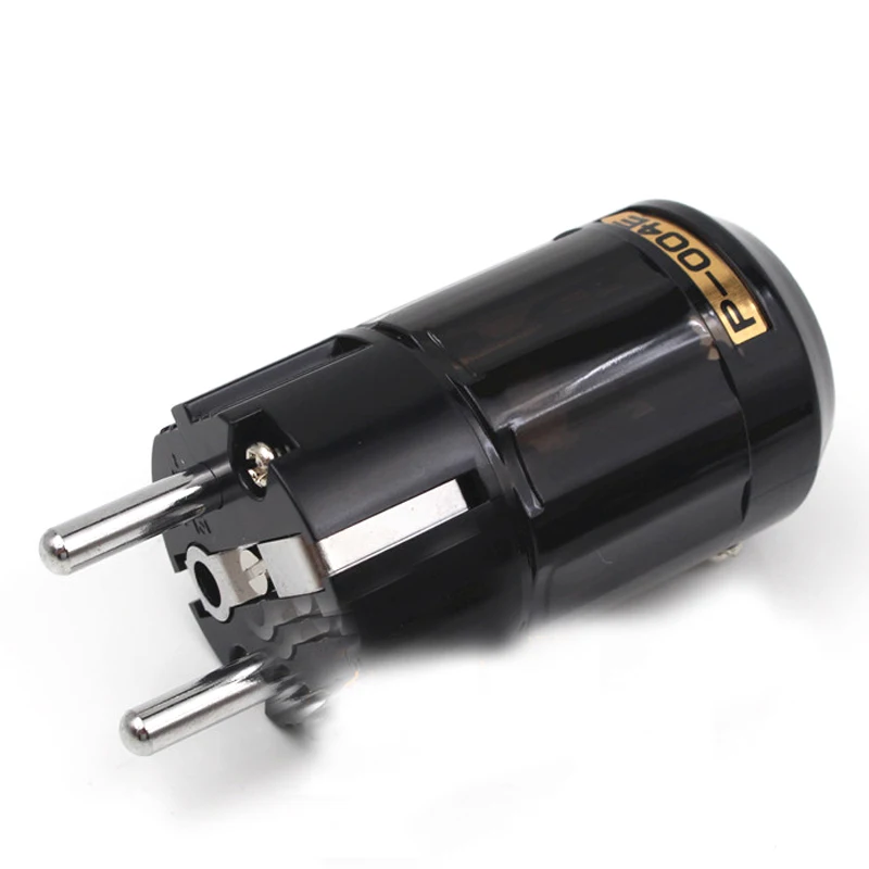 Hi End пар покрытого родием P 004E SCHUKO EU Мощность Plug & C 004 разъемы IEC для Fi аудио Кабель