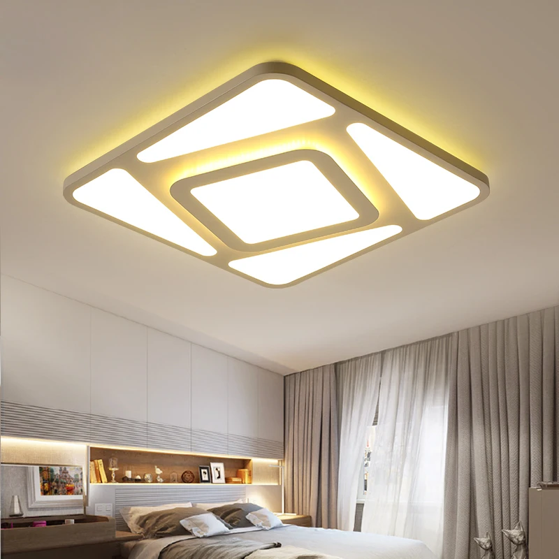 

Ultra thin living room led ceiling light home improvement simple geometric rectangular post-modern Nordic bedroom ceiling light