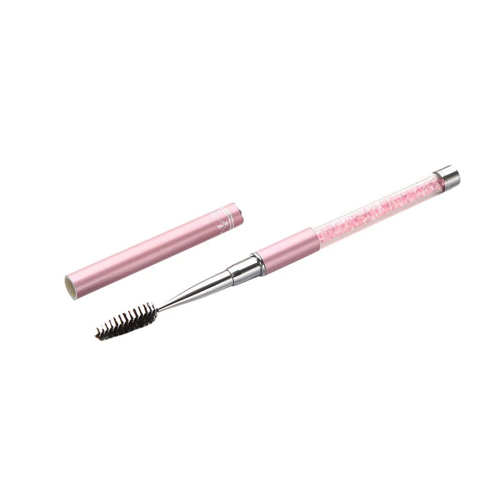 1 шт. хрустальные щеточки с тушью для ресниц кисти для макияжа палочки Аппликатор Кисти для макияжа pincel maquiagem#1 - Handle Color: Pink