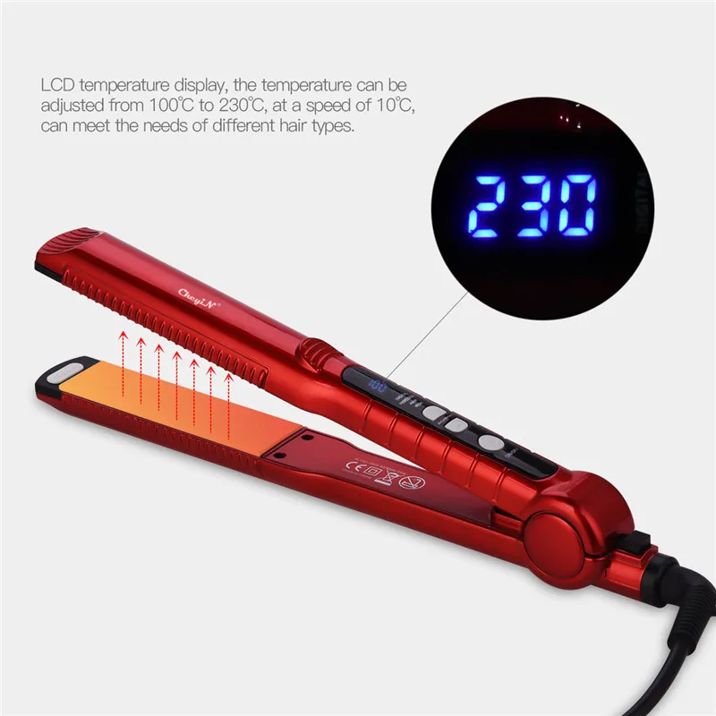

3 in 1 Professional Ceramic Hair Flat Iron Wave Corrugation Hair Curler Straightener Corn Curling Hair Crimper Hair Styling Tool