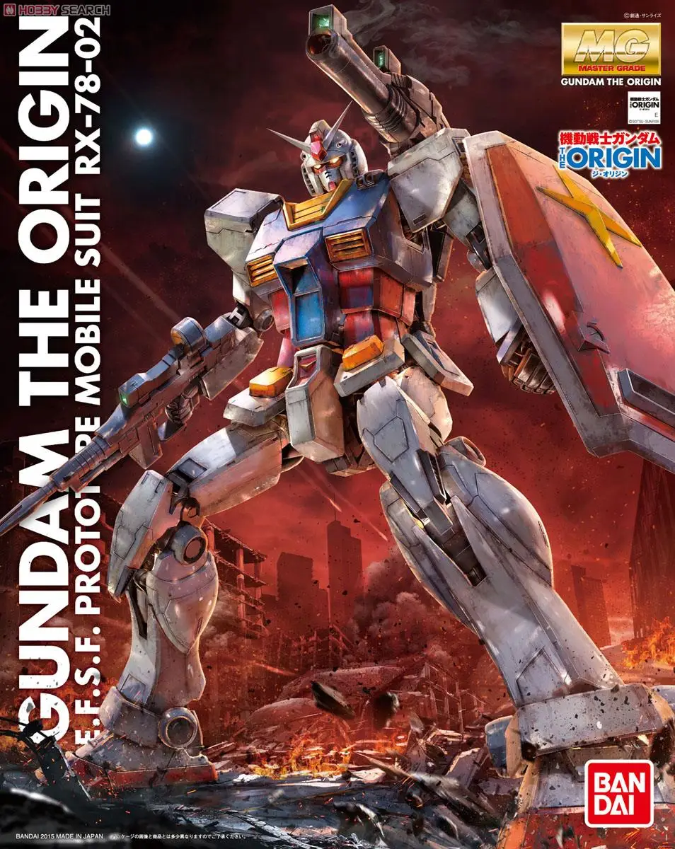 Bandai Gundam MG 1/100 RX-78-2 GUNDAM Ver. GTO мобильный костюм сборные модели наборы фигурки Детские игрушки