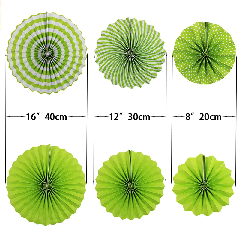 Zilue 10 шт зеленые листья Бумага веер в виде цветка декор для вечеринки в честь Дня Рождения Фламинго гирлянды Гавайи вечерние украшения дома фестиваль поставки
