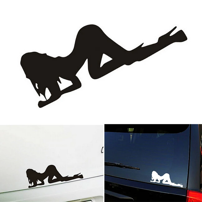 

1Pcs Sexy Girls Car Sticker Angel Devil Beauty Women Super Cool Car Styling Decal 19*8cm