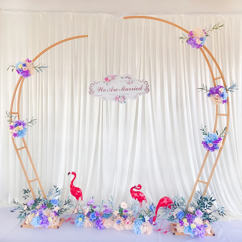 JAROWN Wedding Heart Shaped Arch Flower Stand Wedding Scene Arrangement Props Party Ornaments Arches Geometry Decoration (6)