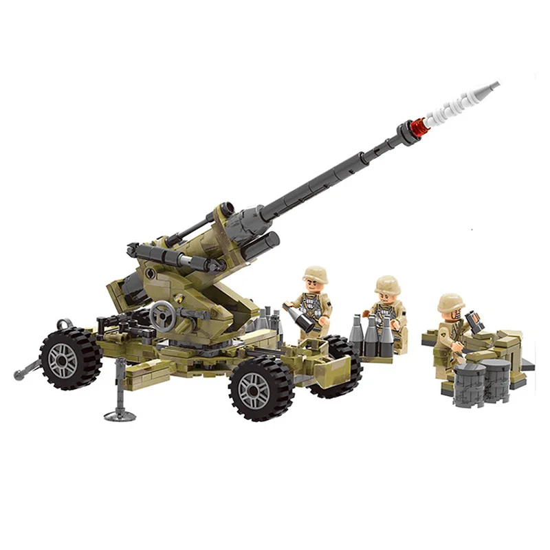 

compatible legoinglys Military WW2 Scorpio Cindy artillery tank Building Blocks model figures with arms toys for children gift