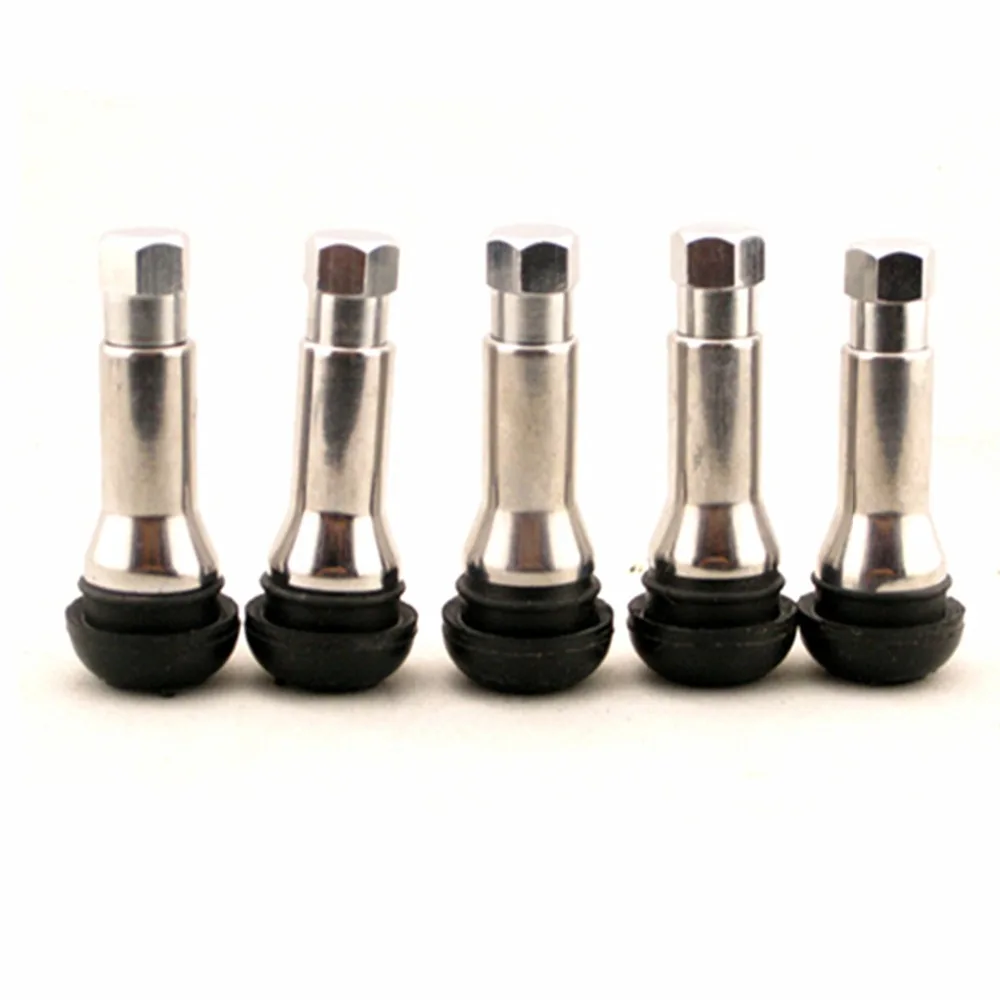 

5pcs TR414AC CHROME ALLOY WHEEL TUBELESS SNAP-IN RUBBER TYRE TIRE VALVE