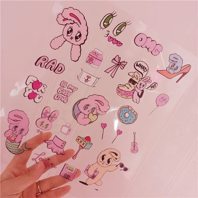 15 pattern kawaii cute children diary stickers decorative sticker diy