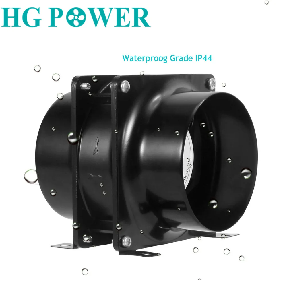 4/6inch Meatal Exhaust Inline Duct Fan Ventilation Fan for Greenhouse Grow Tents with Carbon Filters Air Exhaust Fan  Aluminum