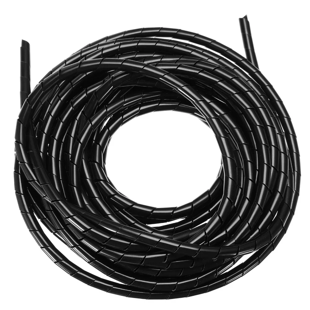 

Mayitr 1pc 10M 8mm Spiral Manage Cable Cord Professional Polyethylene Spiral Wire Wrap Hose Cable Tube Onsale